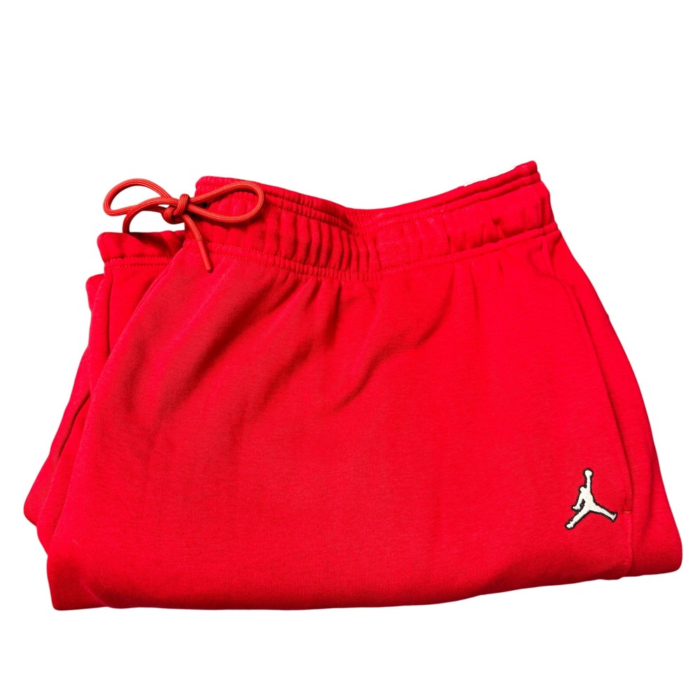 Air Jordan Sweatpants Womens 3X Essentials Brooklyn Fleece Gym Red Jumpman NEW